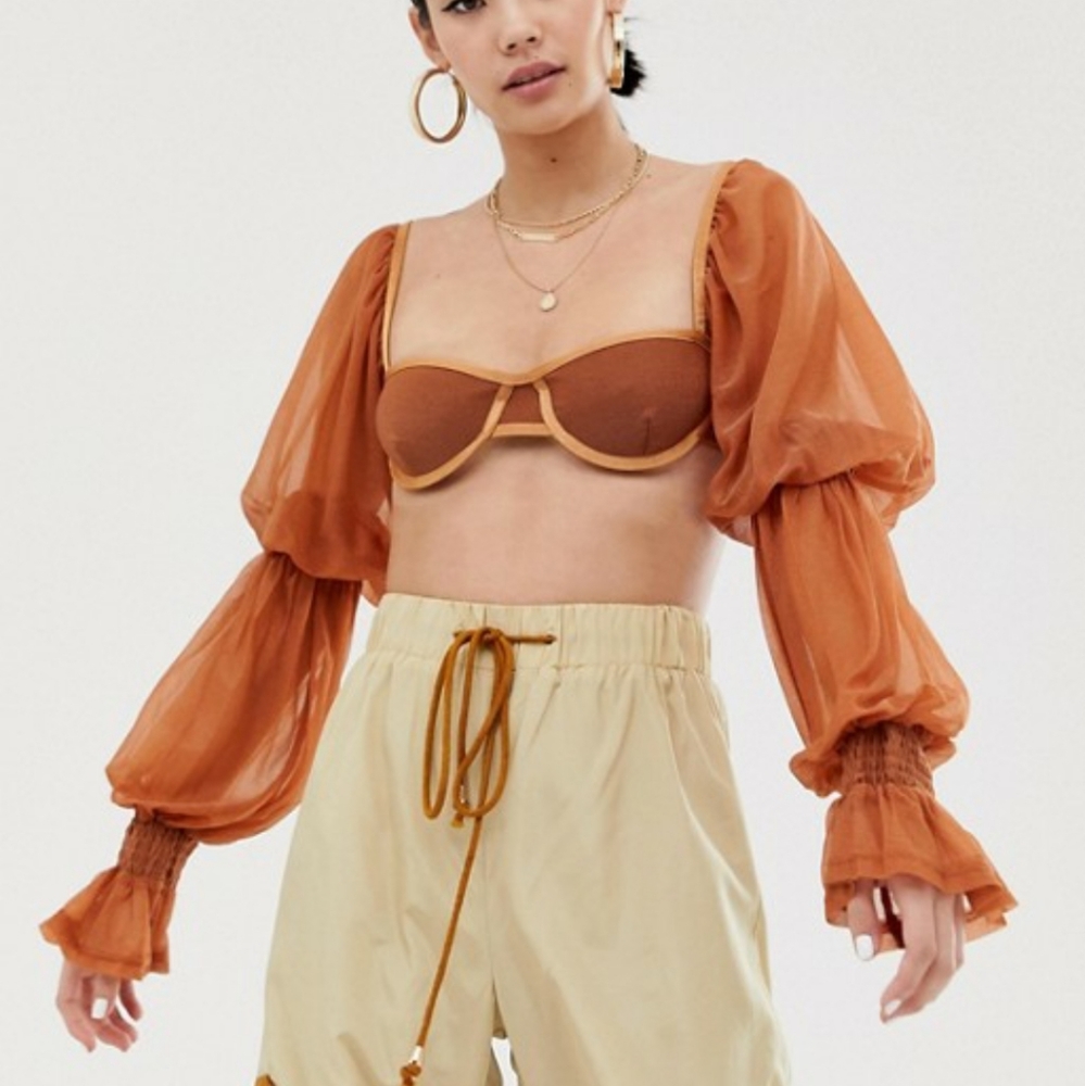 ZYA THE LABEL "Lolita" Top in Terracotta